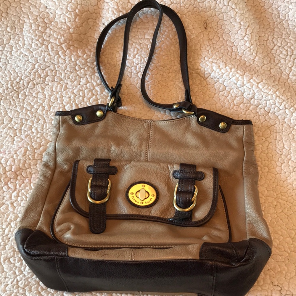 Etienne Aigner Brown/Tan Shoulder Bag